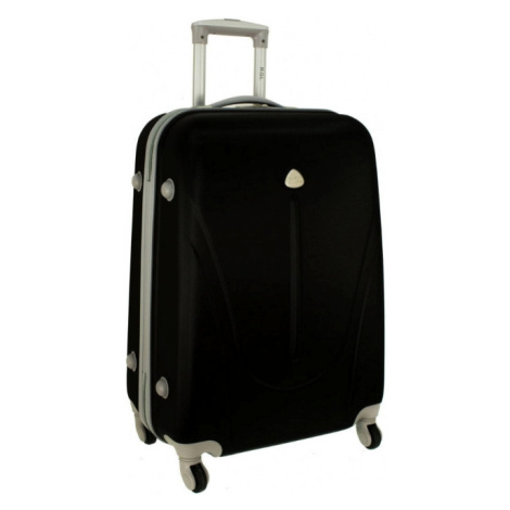 Čierny objemný plastový cestovný kufor "Tour" - M, L, XL