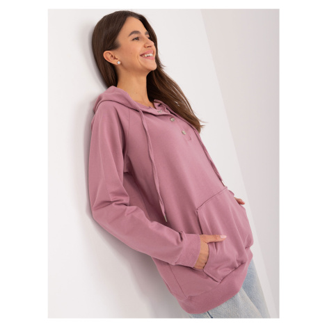 Dusty Pink Kangaroo Sweatshirt