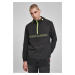 Contrasting tug-of-war jacket black/electric lime