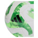 Bielo-zelená futbalová lopta adidas Tiro Match FIFA Basic Ball HT2421