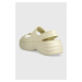 Sandále Crocs Skyline Slide dámske, béžová farba, na platforme, 208183