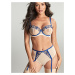 Panache Rosa Suspender Brief cobalt/latte 10794 46