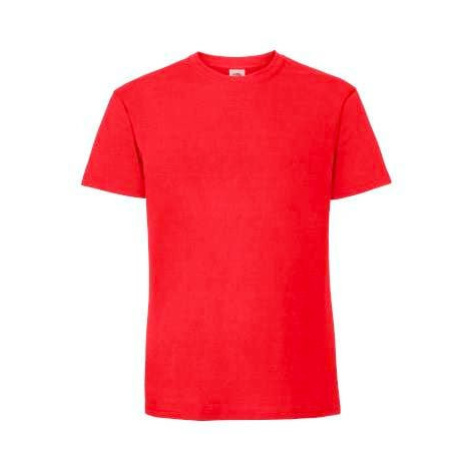 Iconic 195 Ringspun Premium Fruit of the Loom Men's Red T-shirt