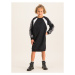 Liu Jo Kids Každodenné šaty Felpa G69218 F0090 Čierna Regular Fit