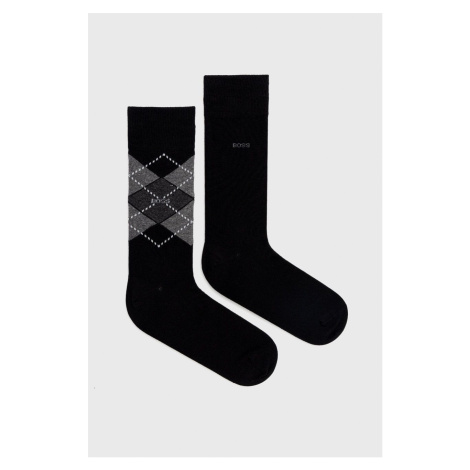 Ponožky BOSS pánske,čierna farba,50478352 Hugo Boss