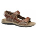 Hnedé kožené komfortné sandále Gallus