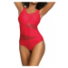 Dámske jednodielne plavky Fashion Sport S36-6 červené - Self