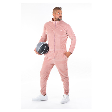 Dendy Pánsky overal plyšový dlhý Pink