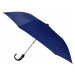 Semiline Unisex's Short Auto Open Umbrella 2509-3 Navy Blue