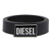 Opasok Diesel Diesel Logo B-Glossy Belt Čierna