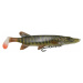 Savage gear gumová nástraha 4d pike shad ss striped pike - 20 cm 65 g