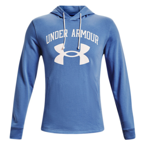 Under Armour Rival Terry Logo - Pánske - Mikina Under Armour - Modré - 1361559-488