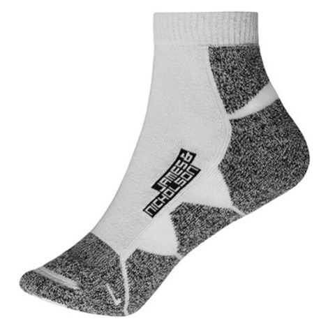 James&amp;Nicholson Unisex športové ponožky JN214 White