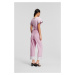 Nohavice Karl Lagerfeld Hun Kim'S Edit Tailored Pants Orchid Bouquet