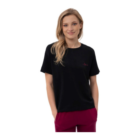 Dámske tričko s krátkym rukávom VOLCANO YES-700-BLACK
