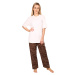 Dámske pyžamo Calvin Klein viacfarebné (QS6976E-C80)