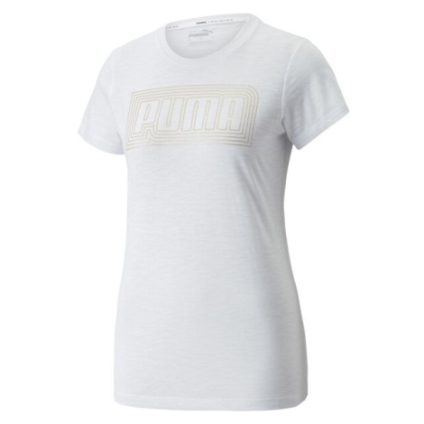 Puma PERFORMANCE LOGO FILL TEE REC Q4 Dámske tričko, biela, veľkosť