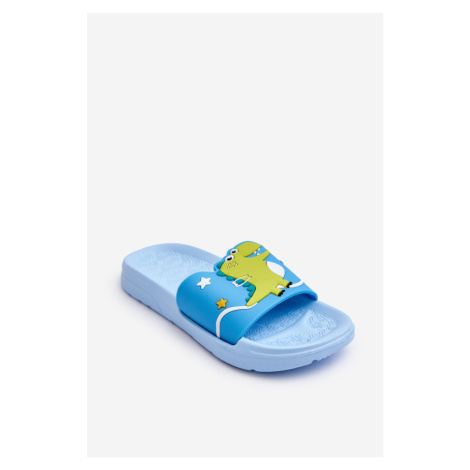 Children's dinosaur T-Rex Slides blue Bernis