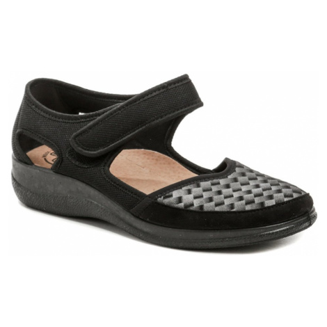 Medi Line 4744 čierna dámska letná obuv