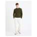 Khaki pánsky basic sveter Celio Febasic