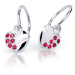 Cutie Jewellery Detské náušnice z bieleho zlata C2160-10-X-2 ružová