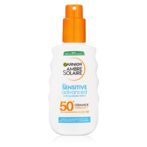 Garnier Ambre Solaire Sensitive Advanced sprej na opaľovanie pre citlivú pokožku SPF 50+