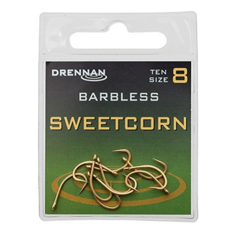 Drennan háčiky bez protihrotu sweetcorn barbless - veľkosť 8