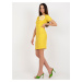 ŽLTÉ MINIŠATY S KVETINOU LK-SK-506335.21-DARK YELLOW