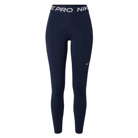 NIKE Športové nohavice 'Pro'  námornícka modrá / biela