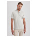 DEFACTO Slim Fit Polo Neck Short Sleeve Cotton T-Shirt T5259az23sp