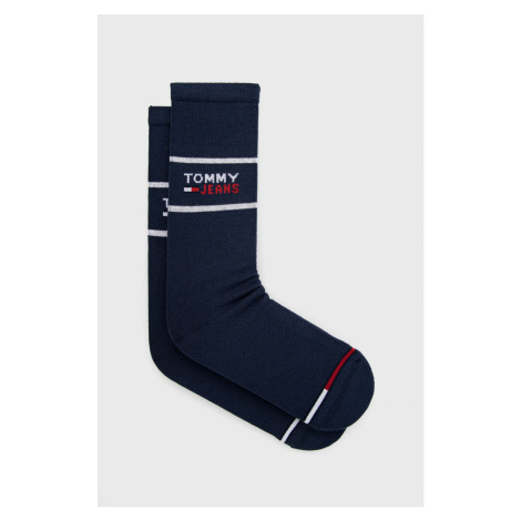 Ponožky Tommy Jeans tmavomodrá farba Tommy Hilfiger
