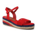 Tommy Hilfiger Espadrilky Rope Wedge T3A7-32778-0048300 S Červená