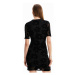 Desigual Každodenné šaty Oxford 23SWVK19 Čierna Slim Fit