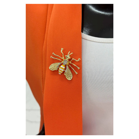 Brooch Bee A-2-21-9 white