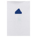 Detské bavlnené tričko adidas B D4GMDY biela farba, s potlačou