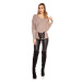 Trendy KouCla bat sweater with lacing white Einheitsgroesse