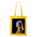 Plátená taška Dievča s perlovou náušnicou - darček pre milovníkov umenia