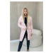 Light powder pink hooded cardigan