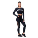 Women's Leggings Nebbia Mesh leggings high waist black