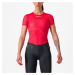 CASTELLI Cyklistické tričko s krátkym rukávom - PRO MESH W - červená