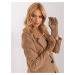 Camel warm knitted gloves