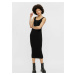 Black Sheath Midi Dress Pieces Kitte - Women