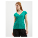 Tričká s krátkym rukávom pre ženy Pieces - zelená