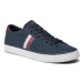 Tommy Hilfiger Sneakersy Th Hi Vulc Low Stripes Mesh FM0FM04946 Modrá