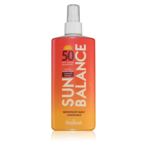 Farmona Sun Balance ochranné opaľovacie mlieko pre celú rodinu SPF 50