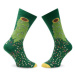Curator Socks Ponožky Vysoké Unisex Sunflower Zelená
