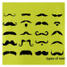 Types of men - Mustache - fúziky - Reflexná mikina