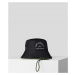 Klobúk Karl Lagerfeld Rsg Nylon Rev Bucket Hat Čierna