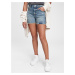 GAP Kids Denim Shorts Teen Sky High-Rise Denim Shorts With Stret - Girls