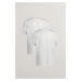 SPODNÁ BIELIZEŇ GANT C-NECK T-SHIRT 2-PACK WHITE